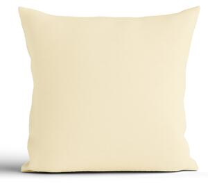 MK Lůžkoviny Bavlněný povlak na polštář Renforcé 40 x 40 cm - Jasmine pastelově žlutá
