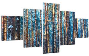 Obraz - Zimní les (125x70 cm)