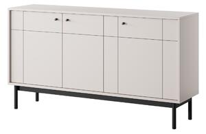 Třídveřová komoda Japandi (K154), kašmír