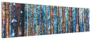 Obraz - Zimní les (170x50 cm)