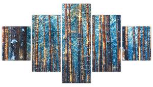 Obraz - Zimní les (125x70 cm)