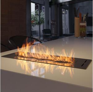 InFire - Vestavěný BIO krb 7,5x50 cm 3,5kW černá