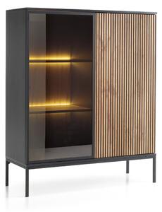 Dvoudveřová vitrína Sento (WT104) s LED osvětlením