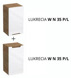 Doplňková koupelnová skříňka nízká Lukrecia W N 35 P/L