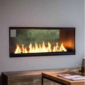 InFire - Vestavěný BIO krb 48,5x123,5 cm 6kW černá