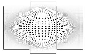 Obraz na plátně - Abstraktní geometrická sfera 1218C (105x70 cm)