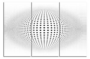 Obraz na plátně - Abstraktní geometrická sfera 1218B (90x60 cm )