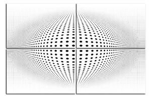 Obraz na plátně - Abstraktní geometrická sfera 1218D (90x60 cm)