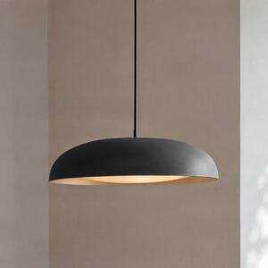 Lindby LED závěsné světlo Florie, černé, kov, Ø 40 cm, Černá, Obývací pokoj / jídelna, kov, Moderní