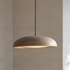 Lindby LED závěsné světlo Florie, béžové, Ø 40 cm, kov, Krémová / jantar, Obývací pokoj / jídelna, kov, Moderní