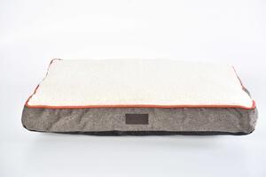 Hnědo-béžová matrace pro psy - 90x60x11 cm (Měkká pohodlná hnědo-béžová matrace pro psy. Rozměry 90x60x11 cm. )