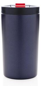 Dvoustěnný uzamykatelný termohrnek, 300 ml, XD Design, modrý