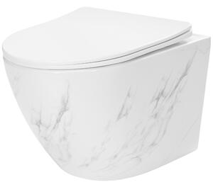 WC mísa bez splachovacího okruhu Rea Carlos Nature Marble