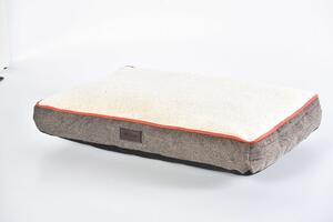 Hnědo-béžová matrace pro psy - 90x60x11 cm (Měkká pohodlná hnědo-béžová matrace pro psy. Rozměry 90x60x11 cm. )