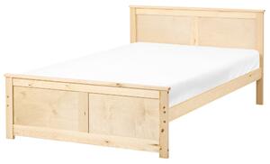 Postel Borovicové dřevo DAUPHIN 120 x 200 cm Světle hnědá