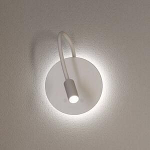 Paulmann LED nástěnné světlo Miora na akumulátor, bílé, s ohebným ramenem, stmívačem, stmívatelný, Bílá / opál, Obývací pokoj / jídelna, kov, Moderní, Nástěnné svítidlo