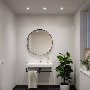Paulmann Zapuštěná lampa NOVA, chrom, Ø 9 cm, otočná, stmívatelné 840, stmívatelný, Chrom / stříbro, Koupelna, Hliník, Moderní, Zapuštěné kulaté