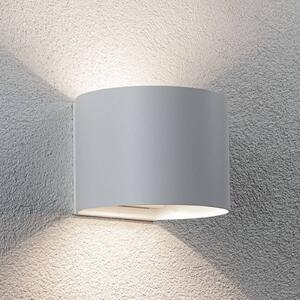 Paulmann LED venkovní nástěnné svítidlo Nyora na akumulátor, bílé, 14 cm, senzor, IP44, Bílá / opál, Koupelna, Hliník, Moderní, Nástěnné svítidlo