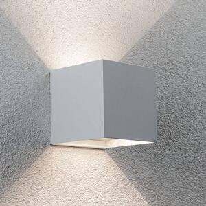 Paulmann LED venkovní nástěnné svítidlo Nyara na akumulátor, bílé, 10 cm, senzor, IP44, Bílá / opál, Koupelna, Hliník, Moderní, Nástěnné svítidlo
