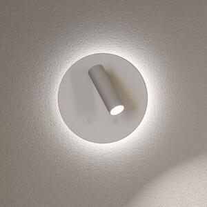 Paulmann LED nástěnné bodové svítidlo na akumulátor Kiora, bílý, výška 20 cm, stmívač, stmívatelný, Bílá / opál, Obývací pokoj / jídelna, kov, Moderní, Nástěnné svítidlo