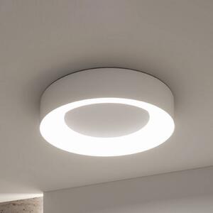 Paulmann LED stropní svítidlo Smart Casca, bílé, Ø 40 cm, RGBW, IP44, stmívatelný, Bílá / opál, Obývací pokoj / jídelna, kov, Moderní