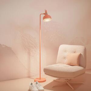 Paulmann Stojací lampa Juna STYLE, broskvová, výška 158 cm, kov, Žlutá / oranžová, Obývací pokoj / jídelna, kov, Moderní, stojací lampa