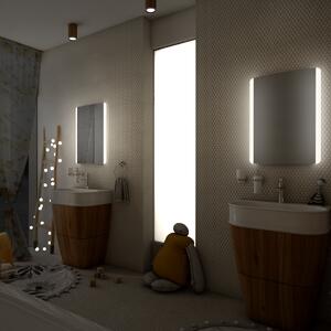 Zrcadlo do koupelny 50x70 s osvětlením po stranách NIMCO ZP 17001