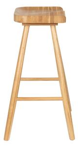 Barová stolička z dubového dřeva v přírodní barvě (výška sedáku 65,5 cm) Vander – White Label 6