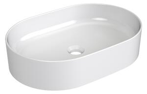 Ravak Ceramic umyvadlo 55x37 cm oválné na pult bílá lesk XJX01155001