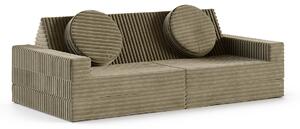 Rozkládací pohovka VARIANT OLIVOVĚ ZELENÁ SZTRUKS 160x80