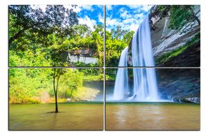 Obraz na plátně - Huai Luang vodopád 1228E (90x60 cm)