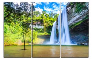 Obraz na plátně - Huai Luang vodopád 1228B (90x60 cm )