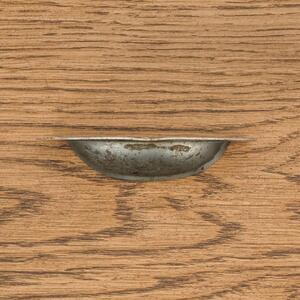 Nábytková úchytka mušle z lisované oceli Malut, 76 mm