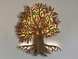 "Dub" světelný strom s baterií 45x55cm provedení povrchu: dub B