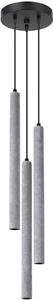 Sollux Lighting Pastelo závěsné svítidlo 3x8 W černá-šedá/popelavá SL.1273