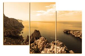 Obraz na plátně - Majestátní krajina s klidným mořem 1233FD (90x60 cm)