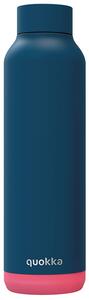 Nerezová termoláhev Solid, 630 ml, Quokka, tmavě modrá/růžová