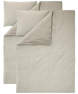 Livarno® Sada mušelínového ložního povlečení, 140 x 200 cm, 70 x 90 cm, 2dílná, béžová (800013466)