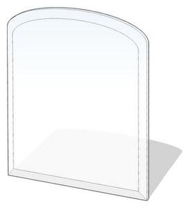 Sklo pod kamna 1100x1000x8 mm půloblouk