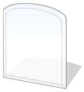 Sklo pod kamna 1200x1000x8 mm půloblouk