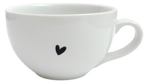 Porcelánový hrnek Černé srdíčko 300 ml