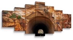 Obraz - tunel ve skále (210x100 cm)