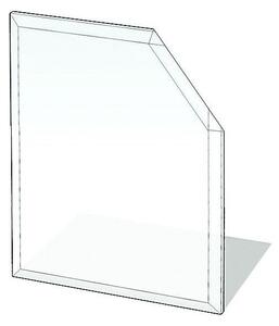 Sklo pod kamna 1100x1100x8 mm zkosený čtverec