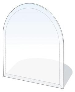 Sklo pod kamna 1300x1200x8 mm půloblouk