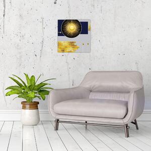 Obraz - Zlaté kruhy (30x30 cm)