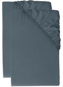 Livarno® Sada napínacích prostěradel z bambusové viskózy Premium, 90-100 x 200 cm, 2dílná, tmavě modrá (800013496)