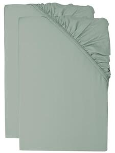 Livarno® Sada napínacích prostěradel z bambusové viskózy Premium, 90-100 x 200 cm, 2dílná, zelená (800013494)