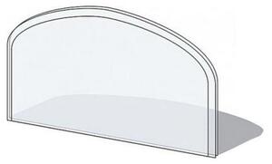 Sklo pod kamna 1000x550x6 mm půloblouk