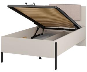 Postel s úložným prostorem 100x200 JUKAN 54 kašmír