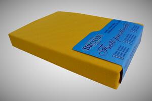 Brotex Froté prostěradlo sytě žluté 90x200 cm Výběr rozměru: 90x200cm